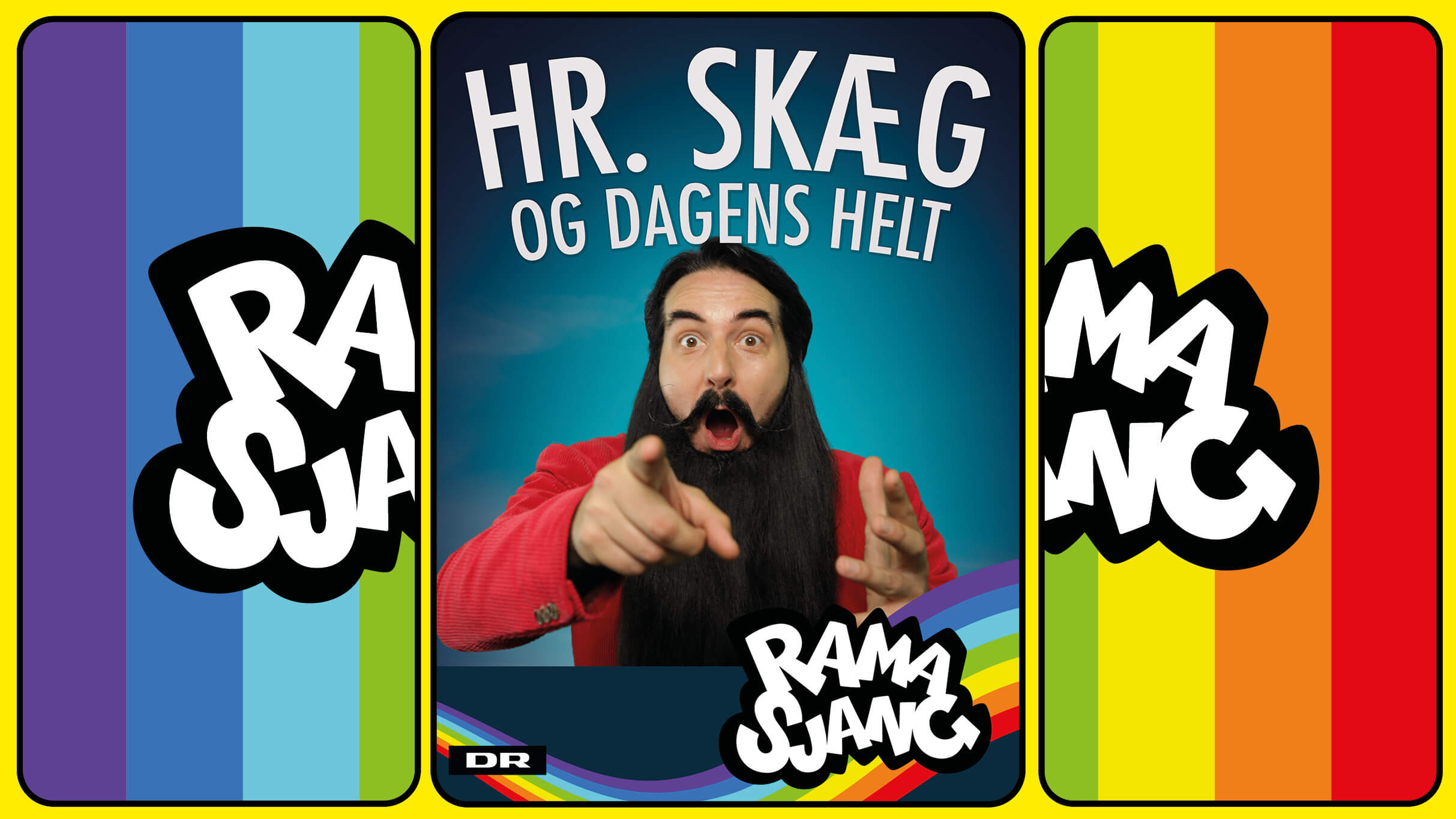 Hr. Skæg og dagens helt   på teaterbygningen 10 5 2026